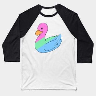 Pastel Polysexual Duck Baseball T-Shirt